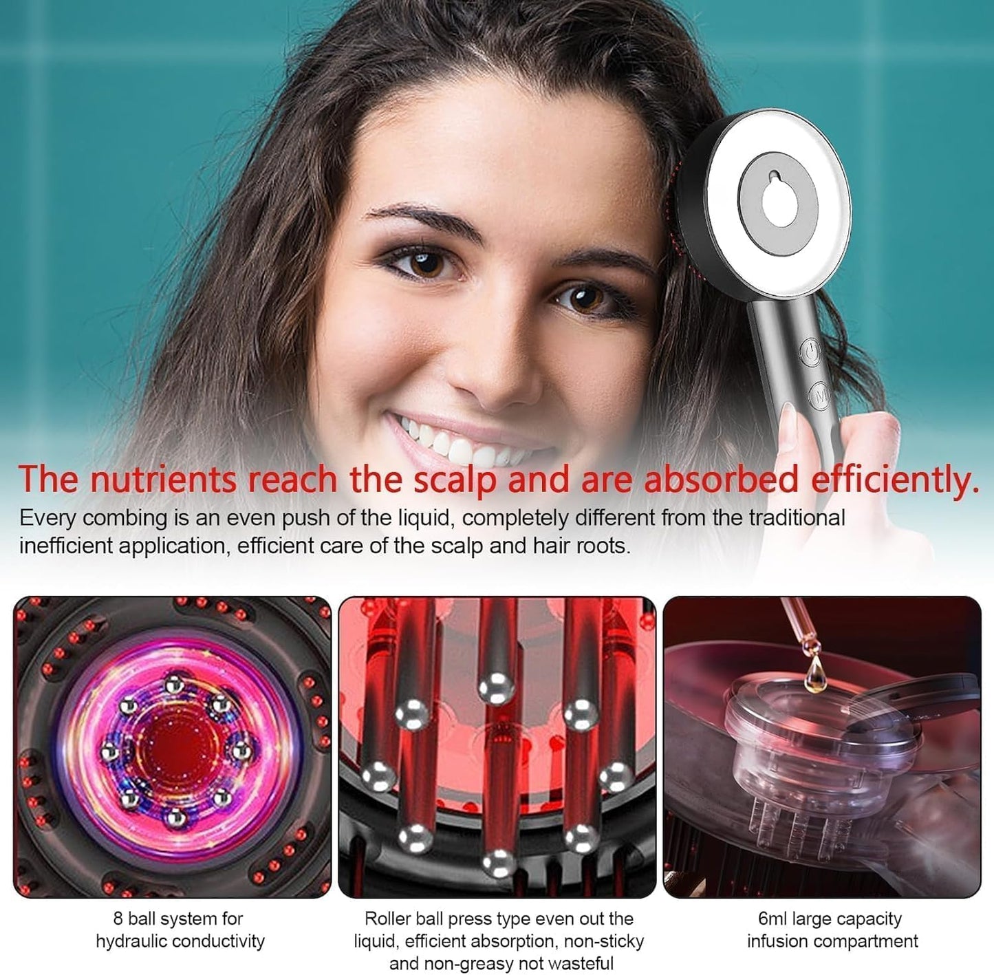 ScalpGlow | 3-in-1 Electric Hair Oil Massager