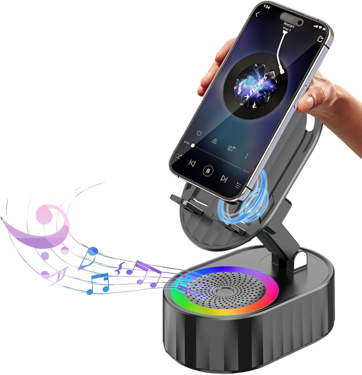 EchoLift | 5-in-1 Induction Speaker with RGB Lights