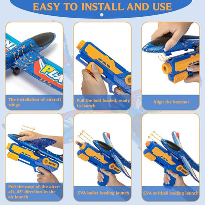 SkyBlaster | 3-in-1 Plane Launcher Toy Set