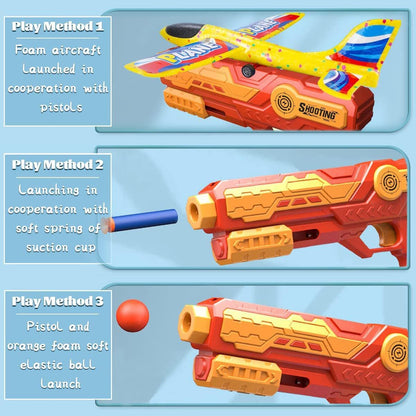 SkyBlaster | 3-in-1 Plane Launcher Toy Set