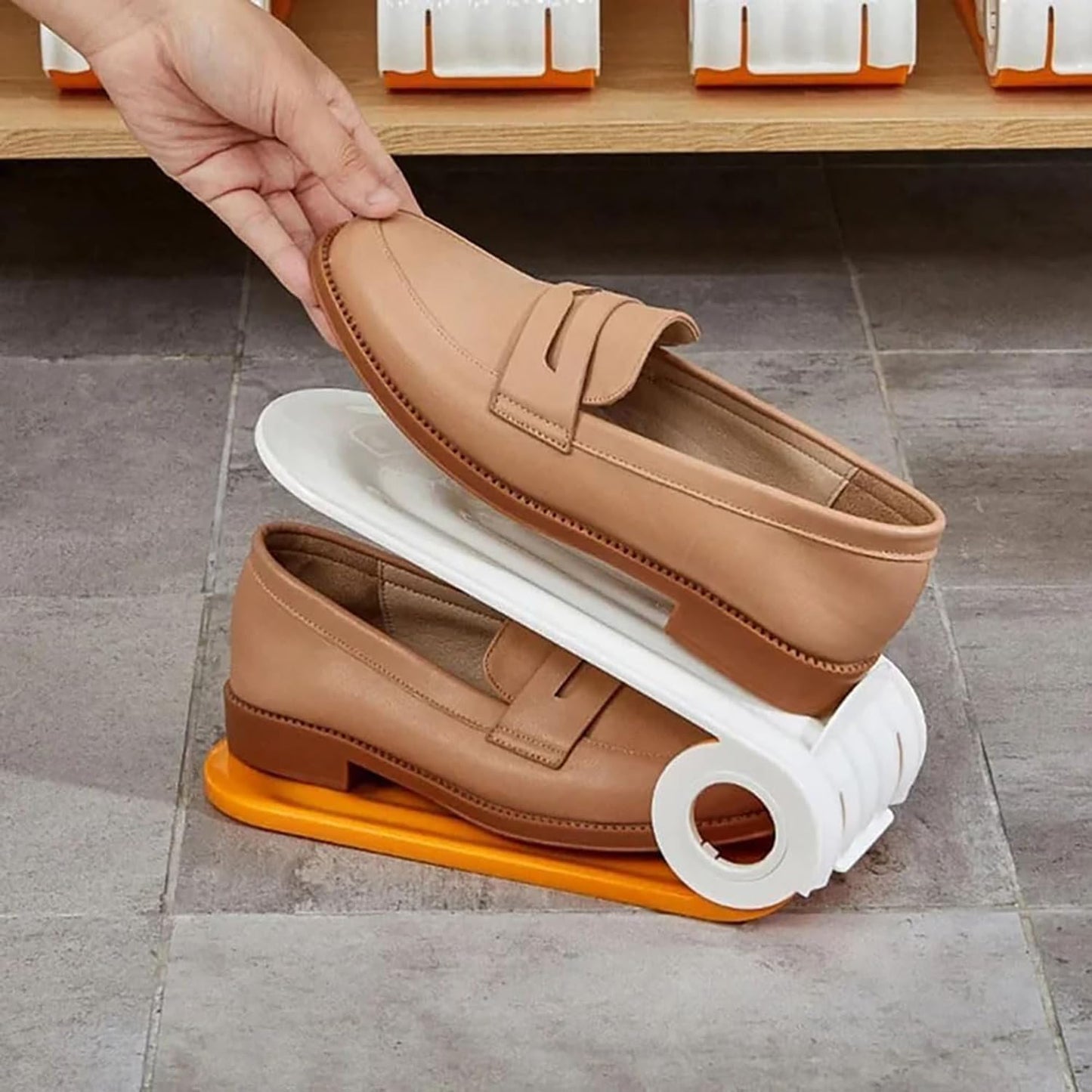 StackNest | Adjustable Shoe Storage Organizer (Pack of 4)