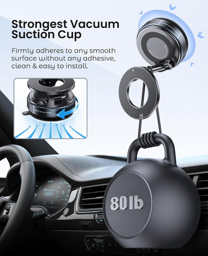 Mountify | Magnetic Vacuum Phone Holder
