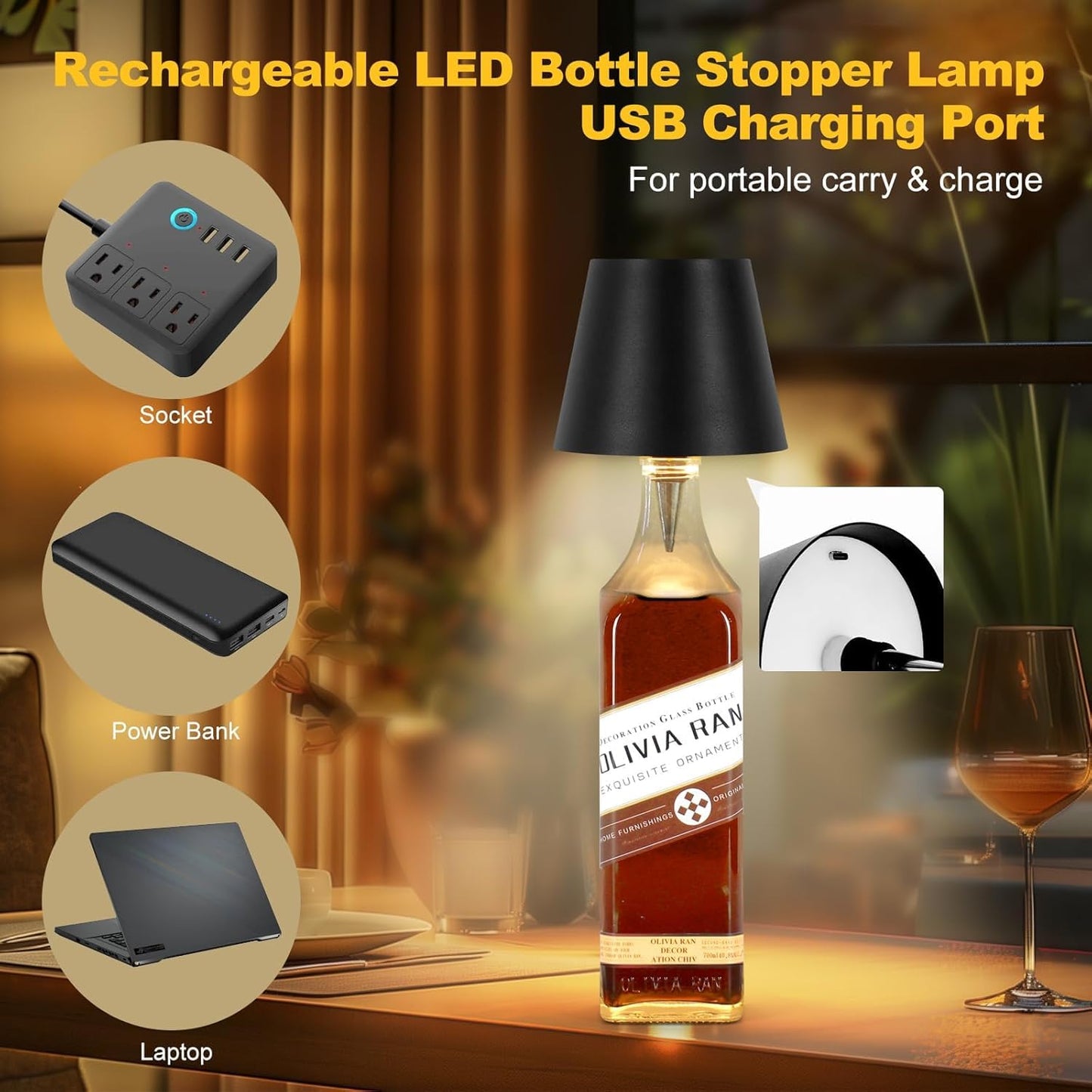LightCove | Wireless Bottle Lamp